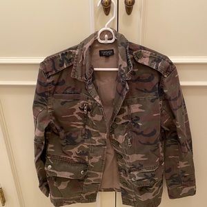 Topshop Women’s Camo Jacket size 2